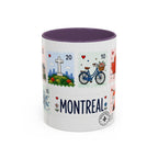 Montreal Coffee Mug | Postage Stamp Collage Mug | Travel Souvenir Accent Cup 11oz 15oz