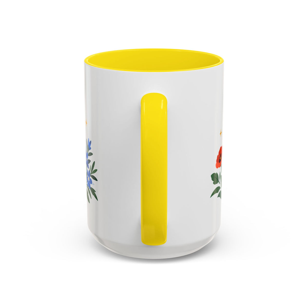 Aries Zodiac Coffee Mug | Ram and Floral Design | Astrology Birthday Gift | 11 oz 15 oz Ceramic Accent Mug