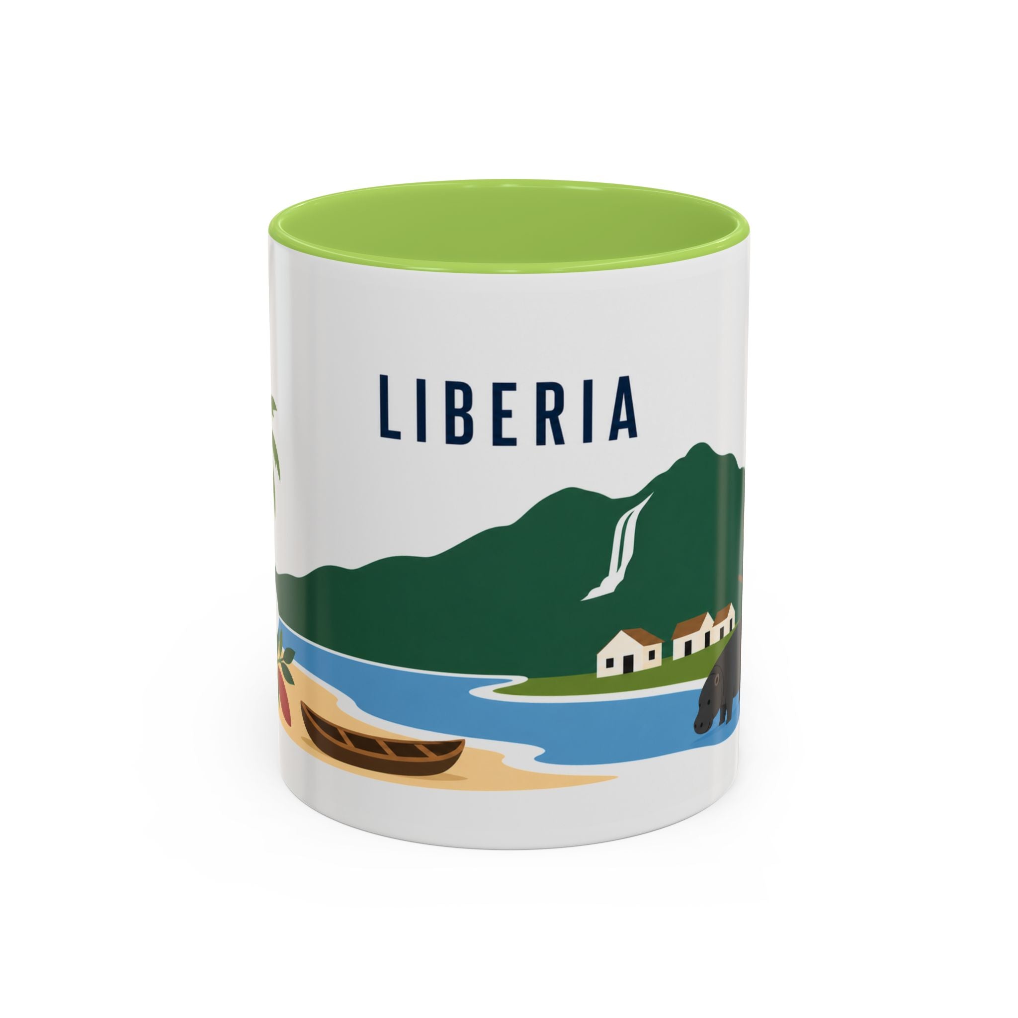 Liberia Coffee Mug | Travel Souvenir Accent Mug | Country Gift Ceramic Cup 11oz 15oz