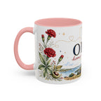 Ohio State Map Mug | Botanical Travel Sketch, Homesick Gift, Long Distance Friendship