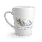 Kenai Fjords National Park Latte Mug | Pastel Watercolor Nature Coffee Cup | 12 oz Travel Souvenir Gift
