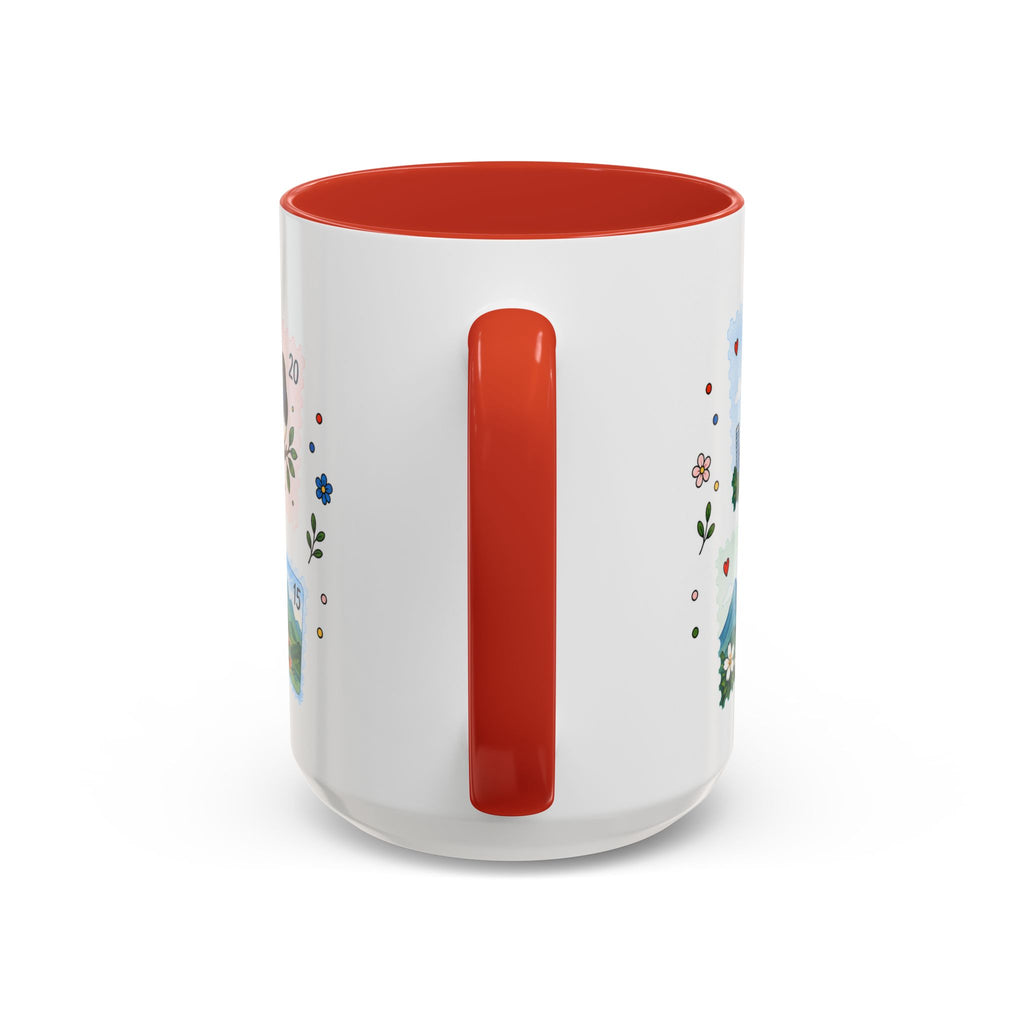 Taipei Coffee Mug | Postage Stamp Collage Mug | Travel Souvenir Accent Cup 11oz 15oz