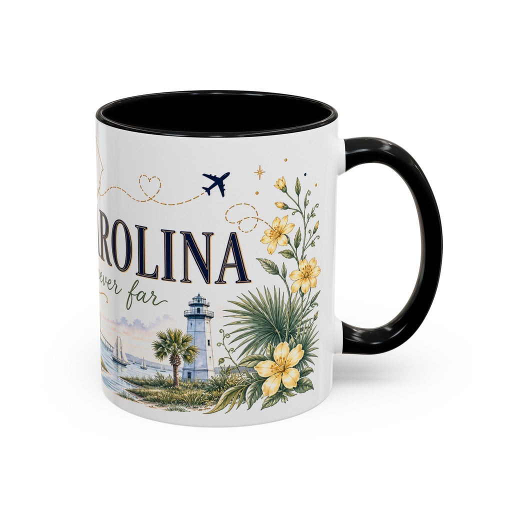 South Carolina State Mug | Botanical Map Accent Cup (11oz 15oz)