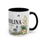 South Carolina State Mug | Botanical Map Accent Cup (11oz 15oz)