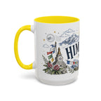 Himalaya Coffee Mug | Travel Destination Souvenir Gift | Accent Color Ceramic 11oz 15oz