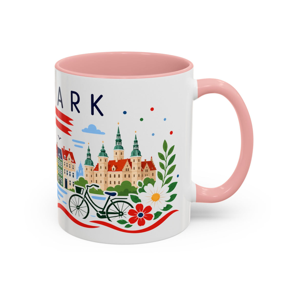 Denmark Coffee Mug | Travel Souvenir Accent Mug | Country Gift Ceramic Cup 11oz 15oz