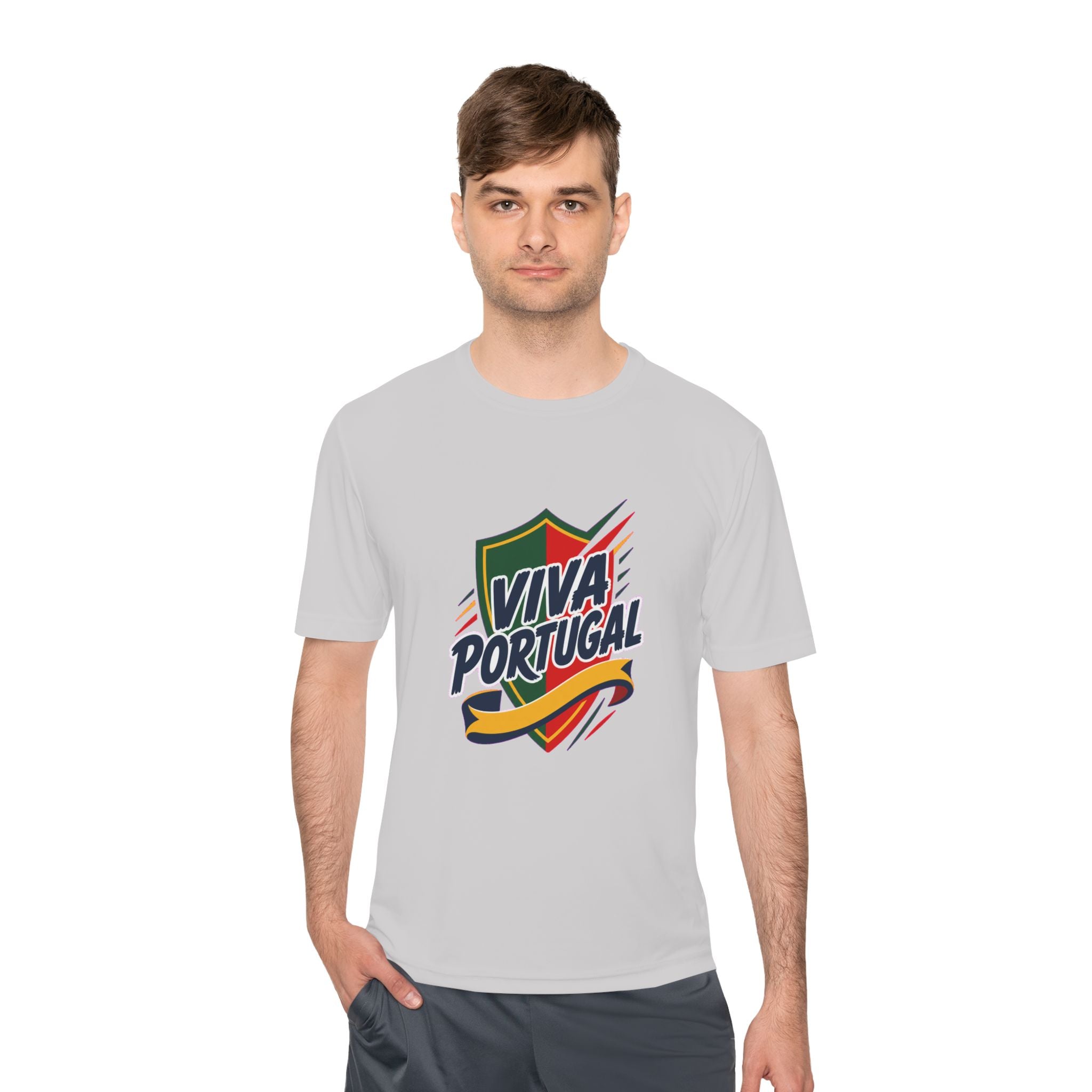 Portugal Soccer T Shirt, Viva Portugal Tee, World Football Fan Shirt, Moisture Wicking Sport Tee