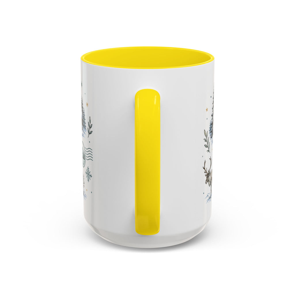 Lapland Coffee Mug | Travel Destination Souvenir Gift | Accent Color Ceramic 11oz 15oz