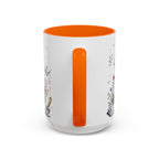Thank You Teacher Coffee Mug | For Helping Me Grow Appreciation Gift | Accent Color Ceramic 11oz 15oz
