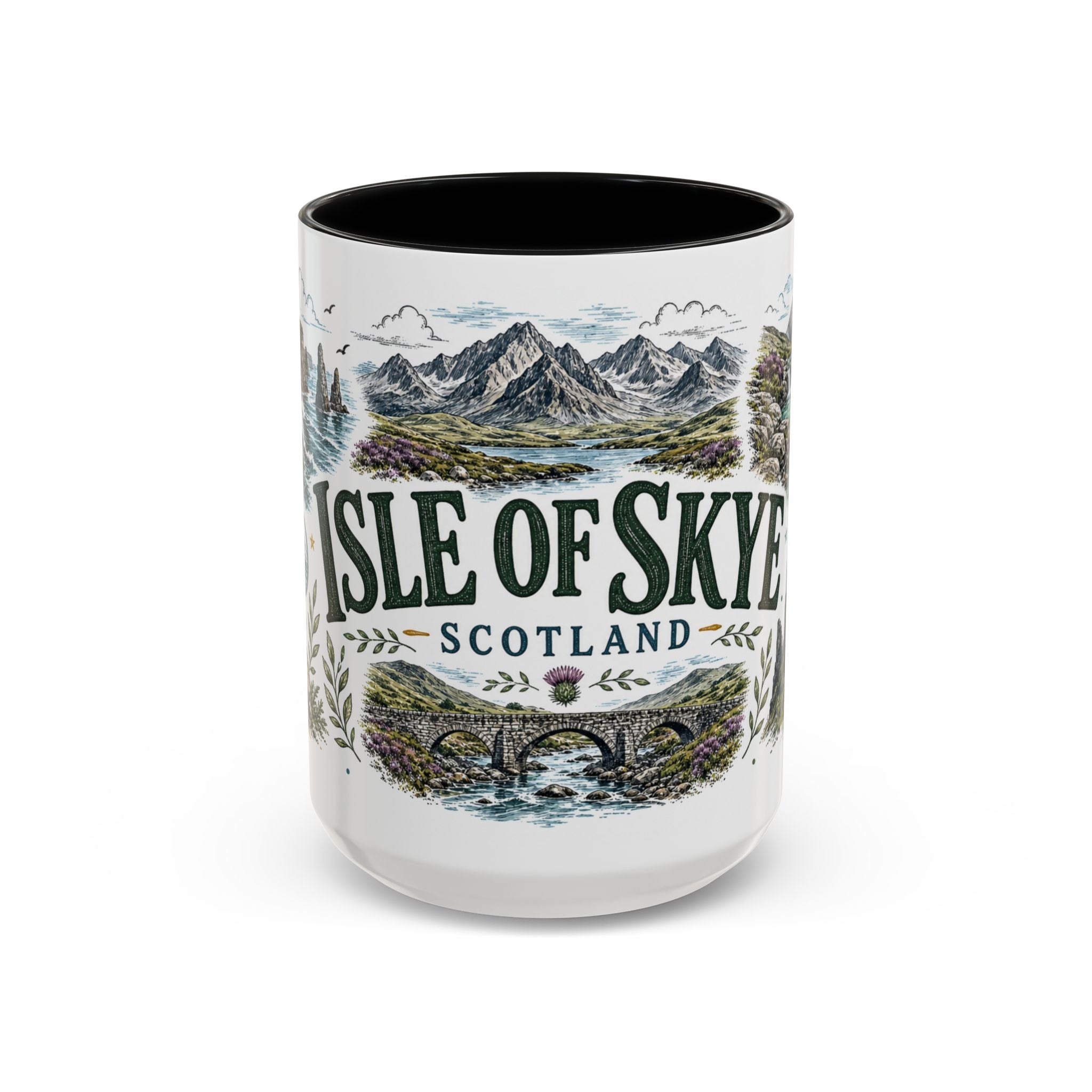 Isle of Skye Mug, Scotland Travel Souvenir, Bucket List Gift, Accent Ceramic Coffee Mug 11oz 15oz