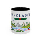 Bangladesh Coffee Mug | Travel Souvenir Accent Mug | Country Gift Ceramic Cup 11oz 15oz