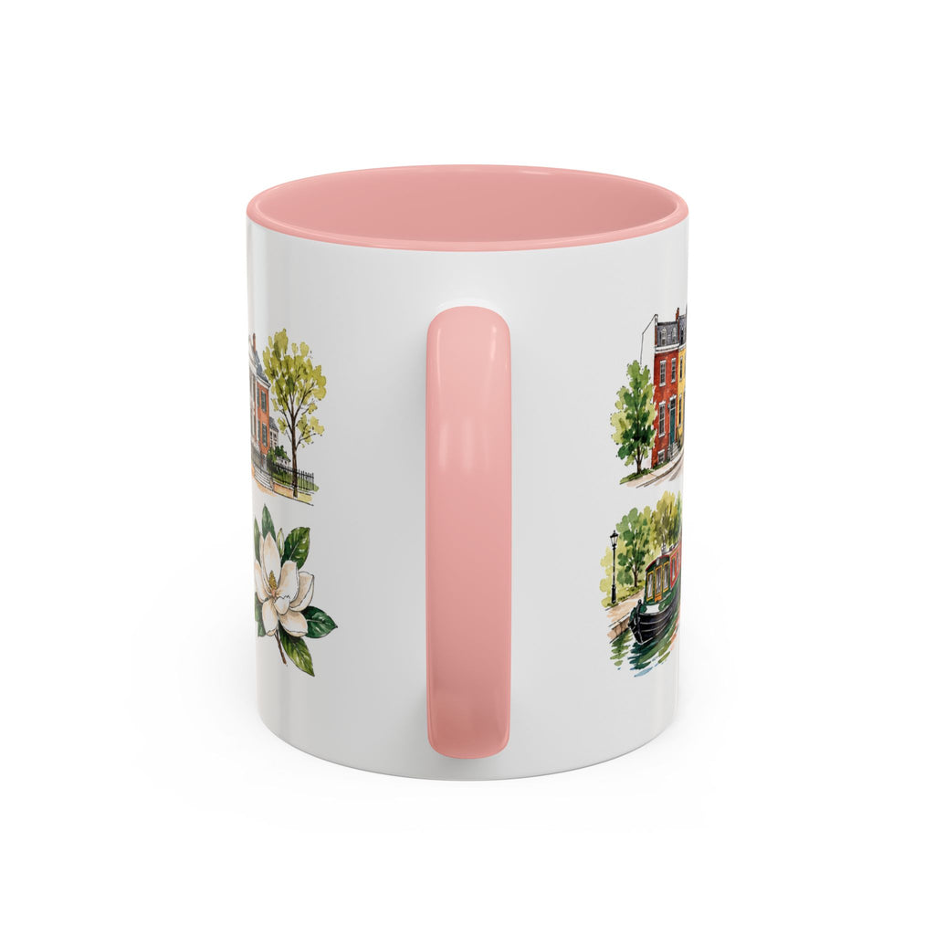 Richmond Illustrated Travel Mug | City Souvenir Accent Coffee Mug | 11oz 15oz Ceramic Cup