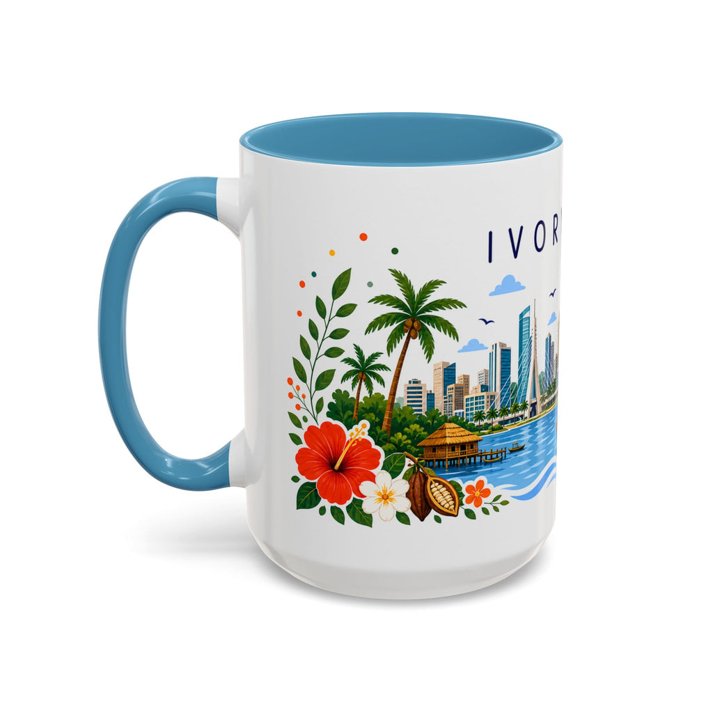 Ivory Coast Coffee Mug | Travel Souvenir Accent Mug | Place Gift Ceramic Cup 11oz 15oz