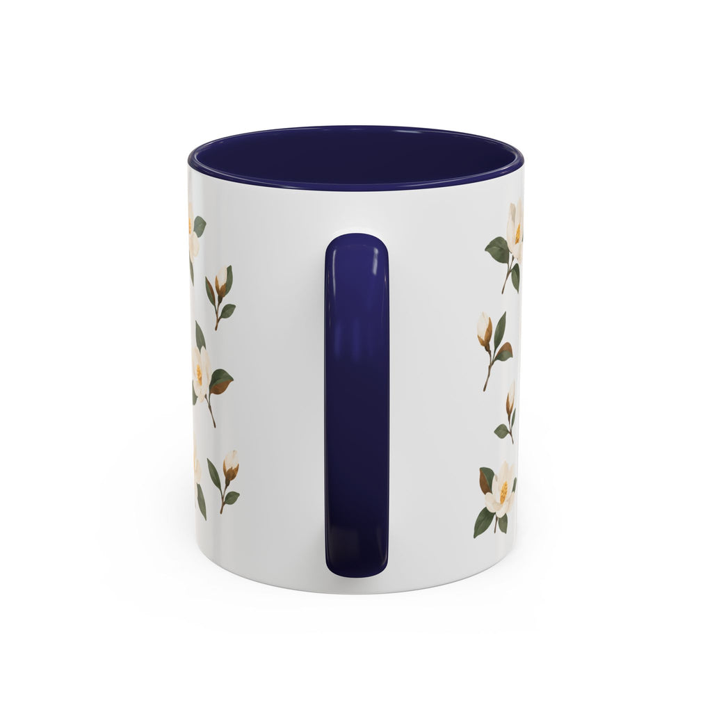 Mississippi Magnolia Mug, State Flower Floral Coffee Cup, 11oz Botanical Gift
