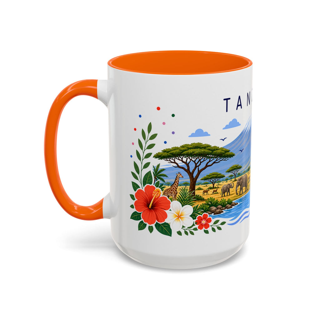 Tanzania Coffee Mug | Travel Souvenir Accent Mug | Place Gift Ceramic Cup 11oz 15oz