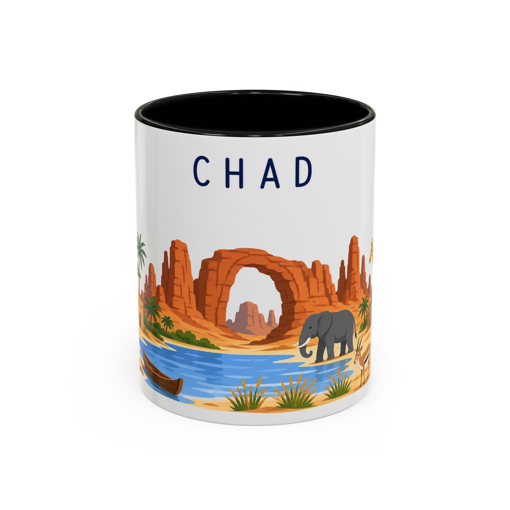 Chad Coffee Mug | Travel Souvenir Accent Mug | Country Gift Ceramic Cup 11oz 15oz