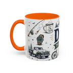 Dad The Legend Coffee Mug | Father's Day Gift for Dad | Accent Color Ceramic 11oz 15oz