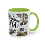 Tasmania Coffee Mug | Travel Destination Souvenir Gift | Accent Color Ceramic 11oz 15oz