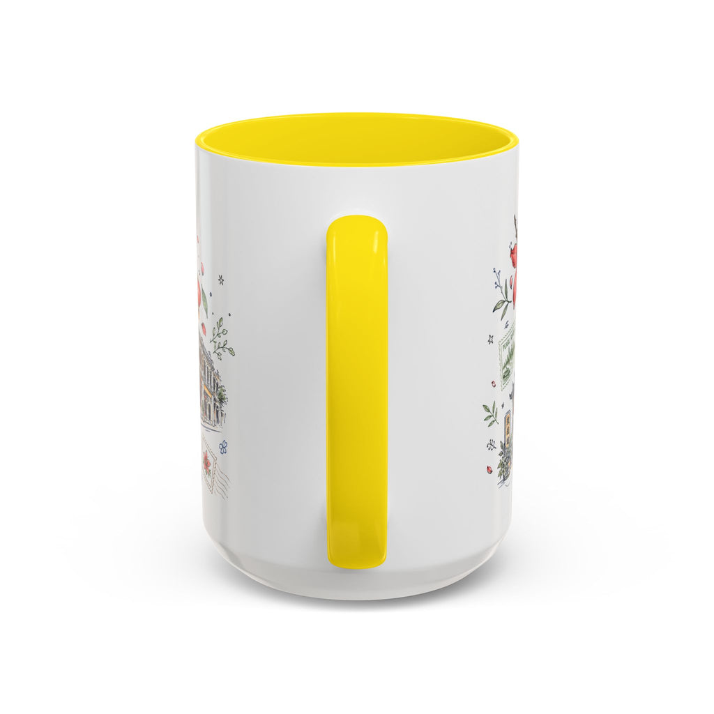 Guangzhou Coffee Mug | China Souvenir Travel Gift | Accent Color Ceramic 11oz 15oz