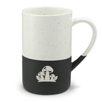 Woodland Mushrooms Engraved Speckled Ceramic Mug, 13oz, Minimalist Coffee Cup, Gift for Nature Lovers