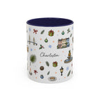 Charleston Christmas Mug | Watercolor City Souvenir, Holiday Travel Gift (11oz/15oz)