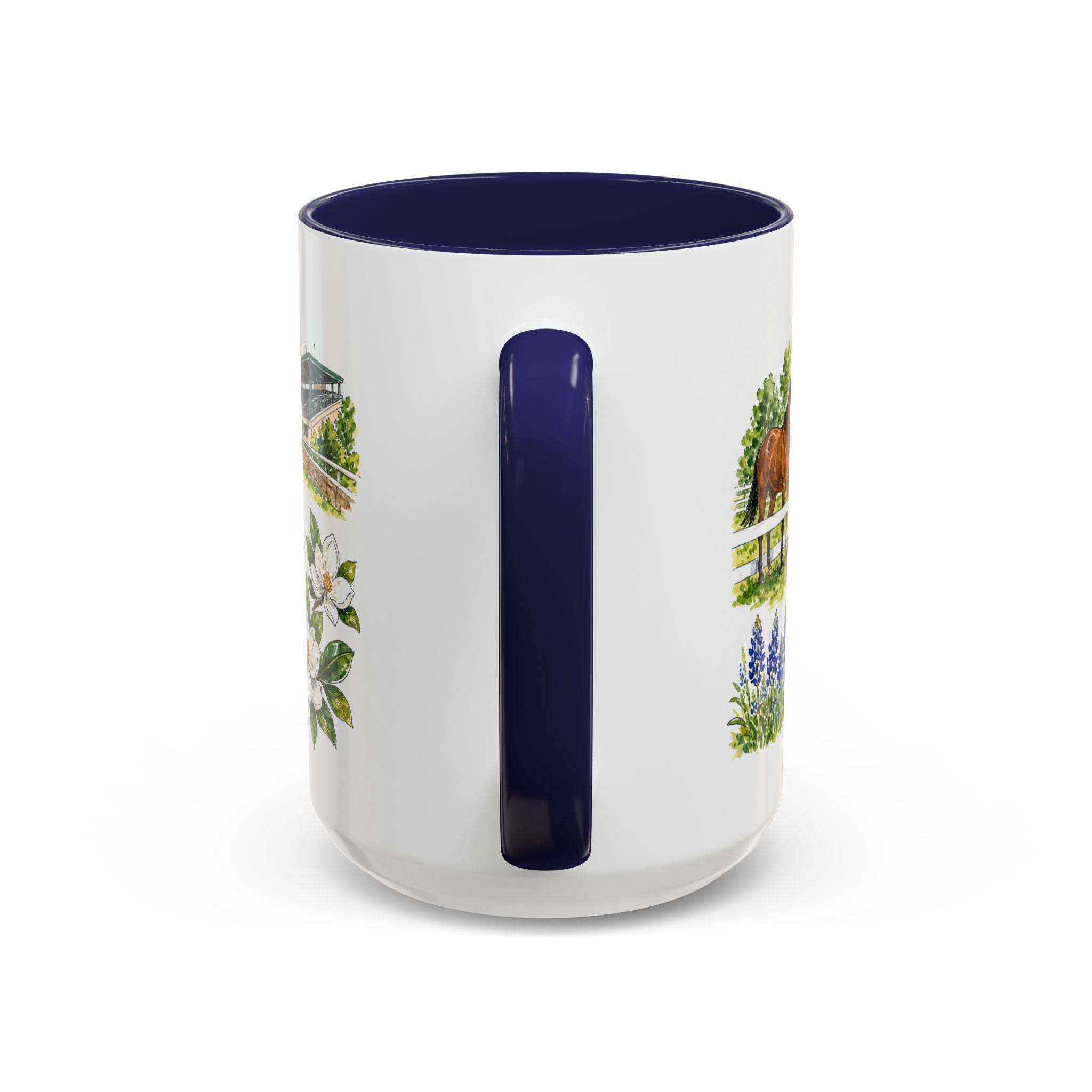 Lexington Illustrated Travel Mug | City Souvenir Accent Coffee Mug | 11oz 15oz Ceramic Cup