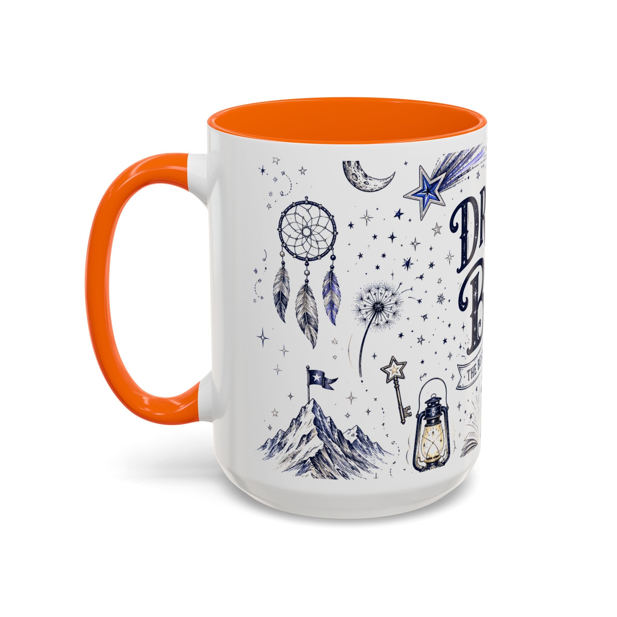 Dream Big Coffee Mug | Class of 2026 Graduation Gift | Accent Color Ceramic 11oz 15oz