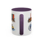 Baltimore Illustrated Travel Mug | City Souvenir Accent Coffee Mug | 11oz 15oz Ceramic Cup