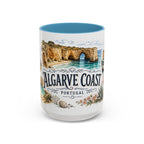 Algarve Coast Mug, Portugal Travel Souvenir, Bucket List Gift, Accent Ceramic Coffee Mug 11oz 15oz
