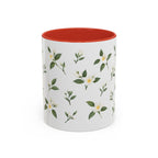 Florida Orange blossom Mug, State Flower Floral Coffee Cup, 11oz Botanical Gift