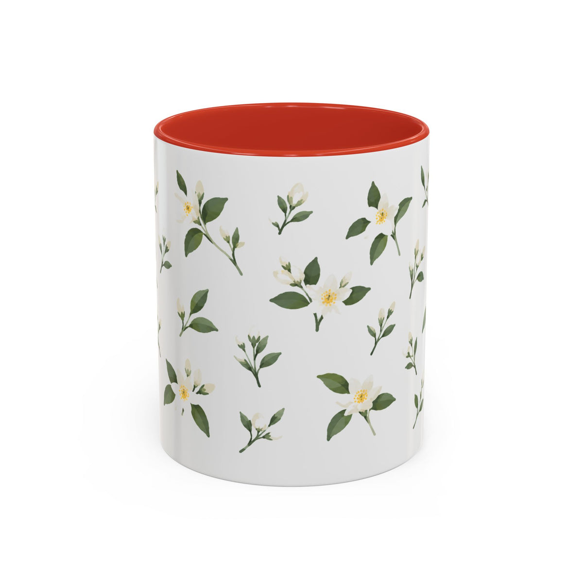 Florida Orange blossom Mug, State Flower Floral Coffee Cup, 11oz Botanical Gift