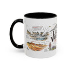 Lassen Volcanic National Park Coffee Mug | California Volcano Geothermal Hiking Gift | Accent Color Ceramic 11oz 15oz