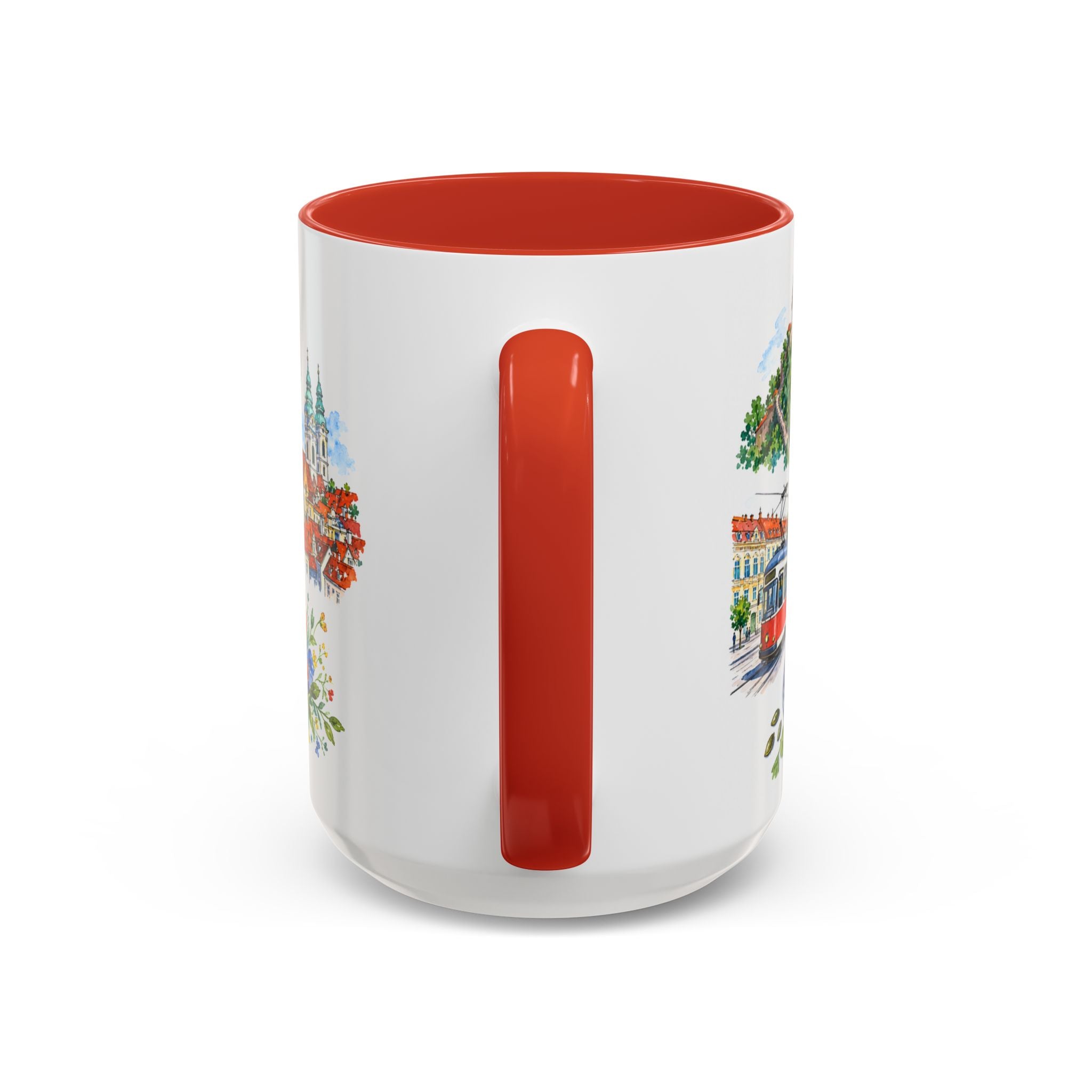 Graz Illustrated Travel Mug | City Souvenir Accent Coffee Mug | 11oz 15oz Ceramic Cup