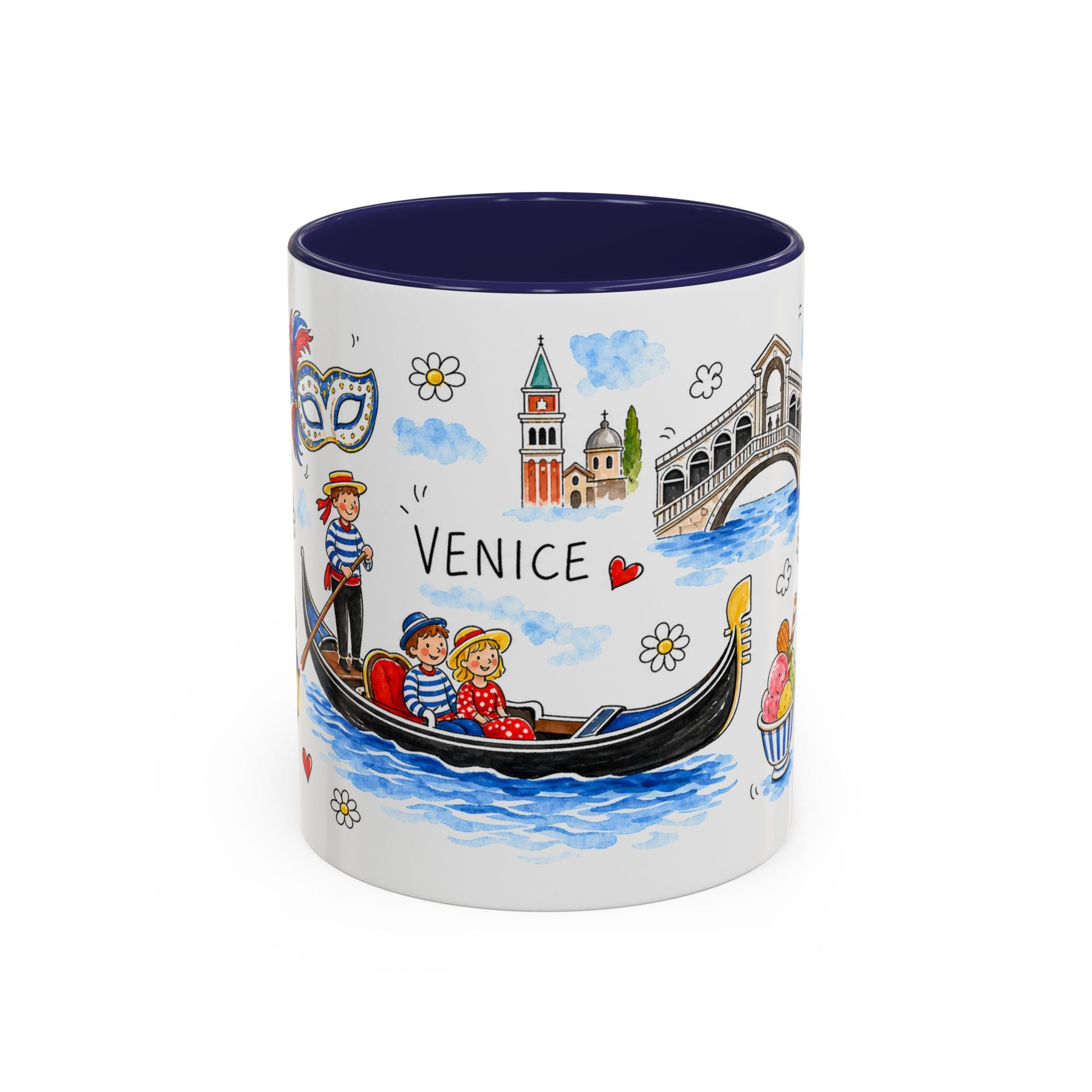 Venice Travel Mug | European City Souvenir Accent Coffee Mug | 11oz 15oz Ceramic Cup