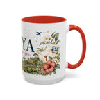 Kenya Home Country Mug | Moving Away Gift | Long Distance Friendship | 11 oz 15 oz Accent Mug