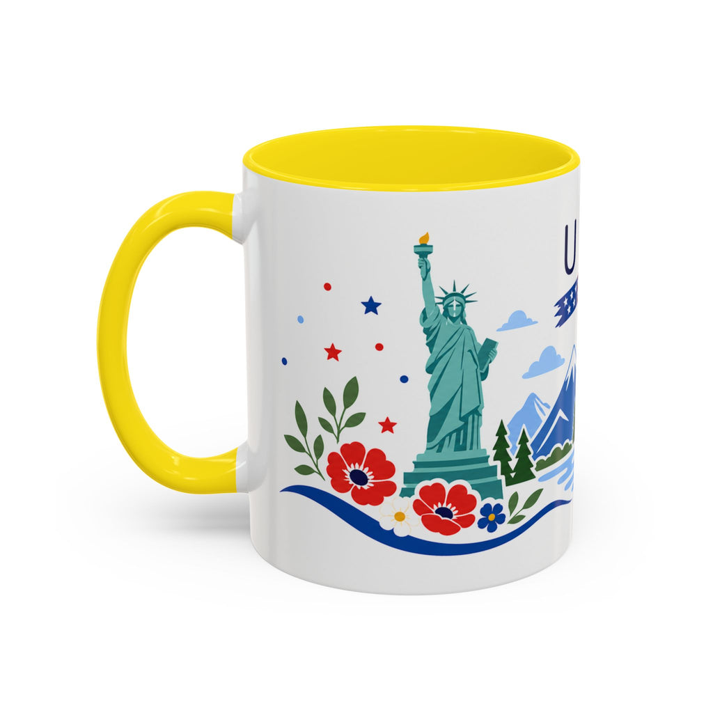 United States Coffee Mug | Travel Souvenir Accent Mug | Country Gift Ceramic Cup 11oz 15oz