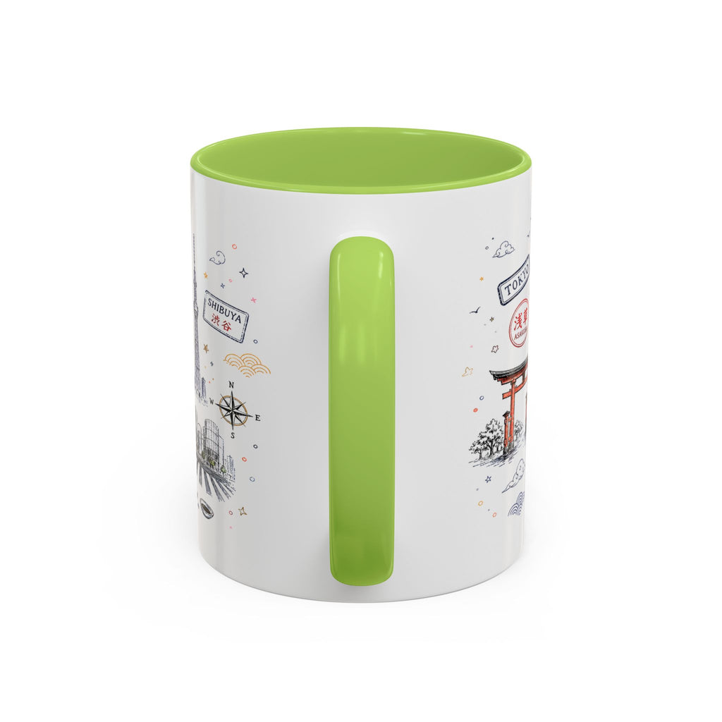 Tokyo Coffee Mug | Japan Souvenir Travel Gift | Accent Color Ceramic 11oz 15oz