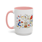 Storybook Cottage Breakfast Mug | Hand Painted Fairy Tale Accent Coffee Mug