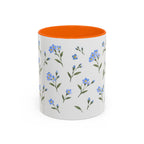 Alaska Forget-me-not Mug, State Flower Floral Coffee Cup, 11oz Botanical Gift
