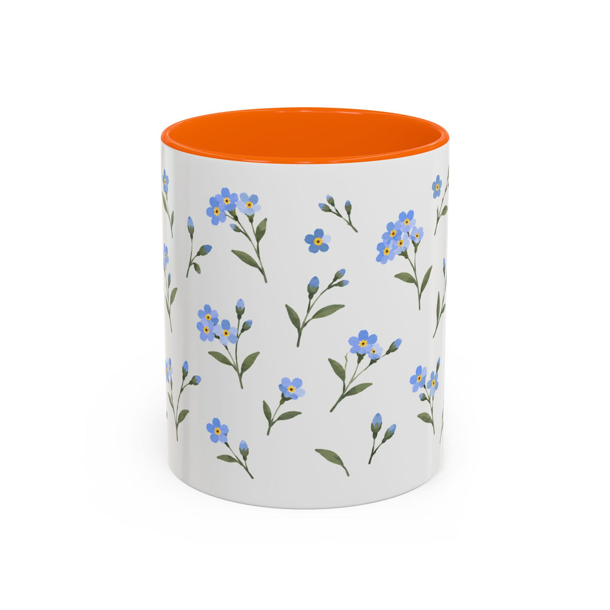 Alaska Forget-me-not Mug, State Flower Floral Coffee Cup, 11oz Botanical Gift