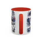 Great Smoky Mountains Coffee Mug | National Park Hiking Gift | Accent Color Ceramic 11oz 15oz