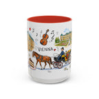 Vienna Travel Mug | European City Souvenir Accent Coffee Mug | 11oz 15oz Ceramic Cup