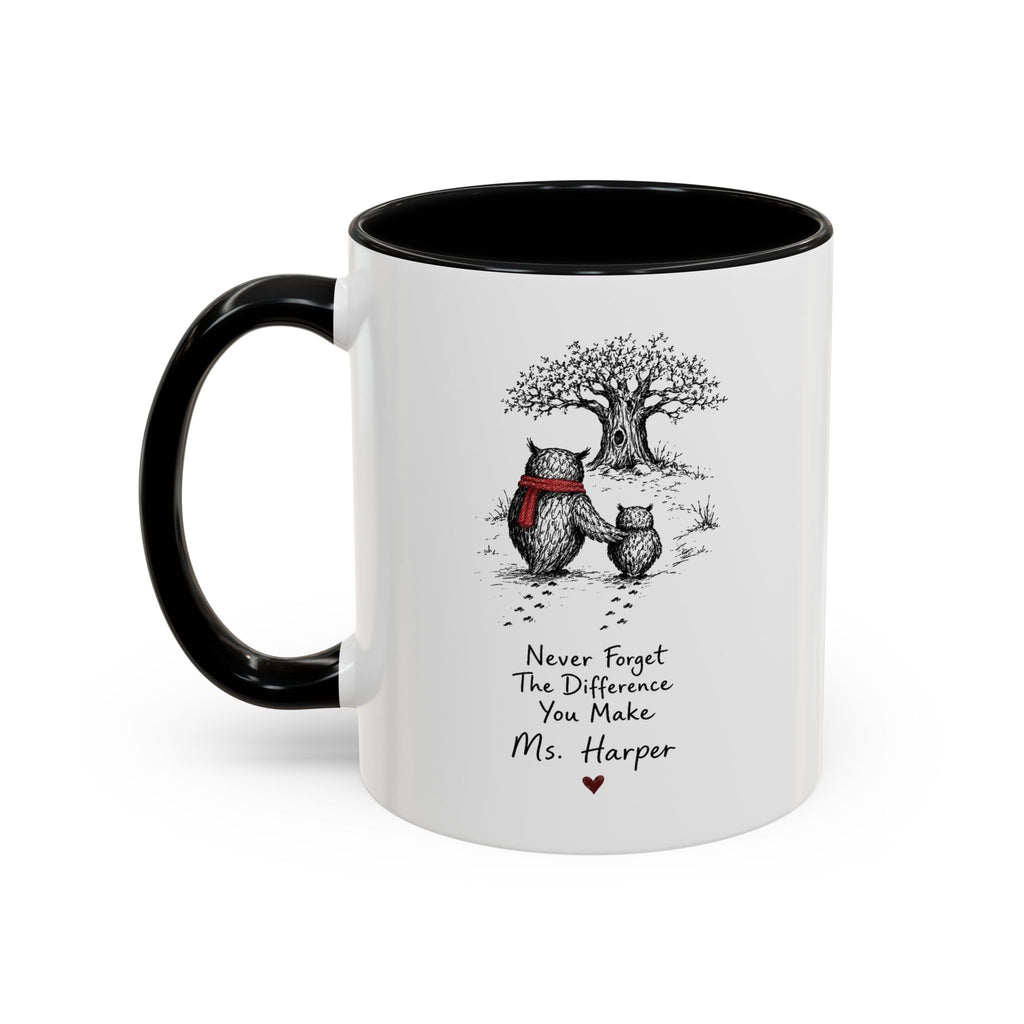 Personalized Wise Owl Teacher Mug | Owl Always Love Teaching | Custom Name Teacher Gift | 11oz 15oz