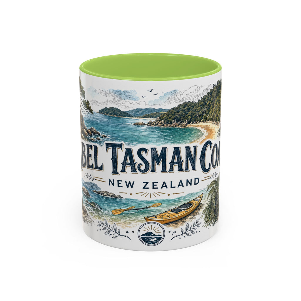 Abel Tasman Coast Mug, New Zealand Travel Souvenir, Bucket List Gift, Accent Ceramic Coffee Mug 11oz 15oz