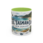 Abel Tasman Coast Mug, New Zealand Travel Souvenir, Bucket List Gift, Accent Ceramic Coffee Mug 11oz 15oz