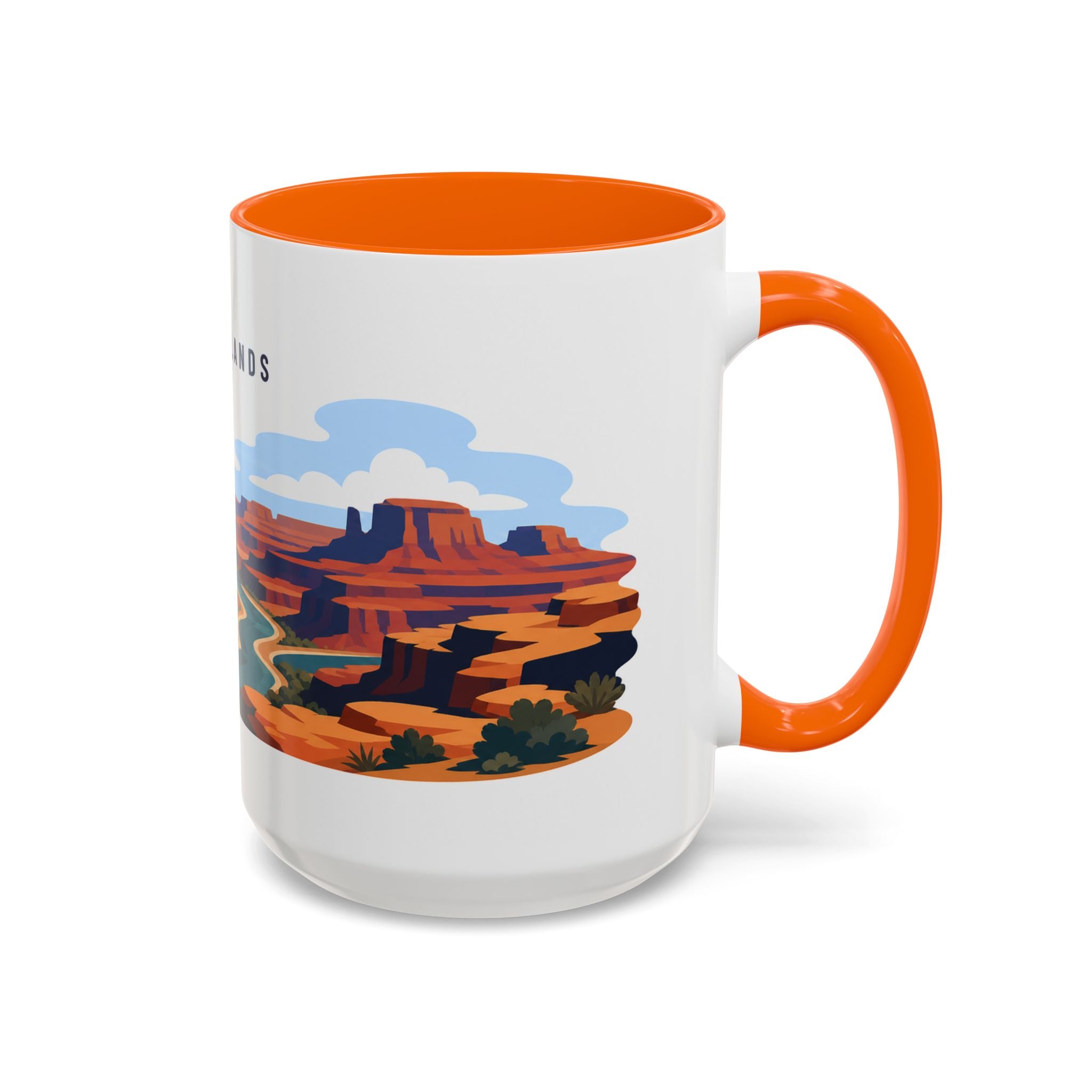 Canyonlands National Park Coffee Mug | Solid Color Block Park Souvenir | 11oz 15oz Accent Mug
