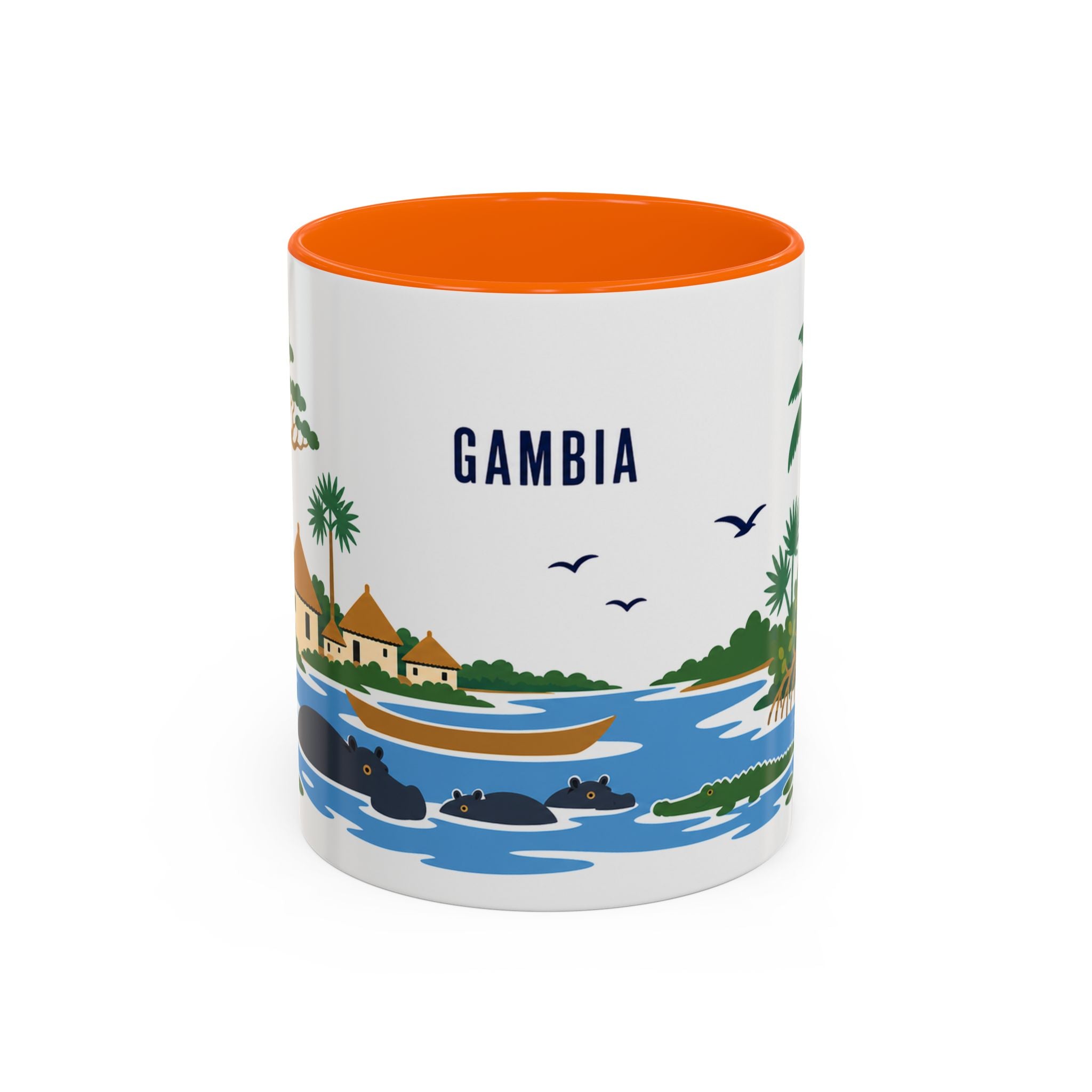Gambia Coffee Mug | Travel Souvenir Accent Mug | Country Gift Ceramic Cup 11oz 15oz