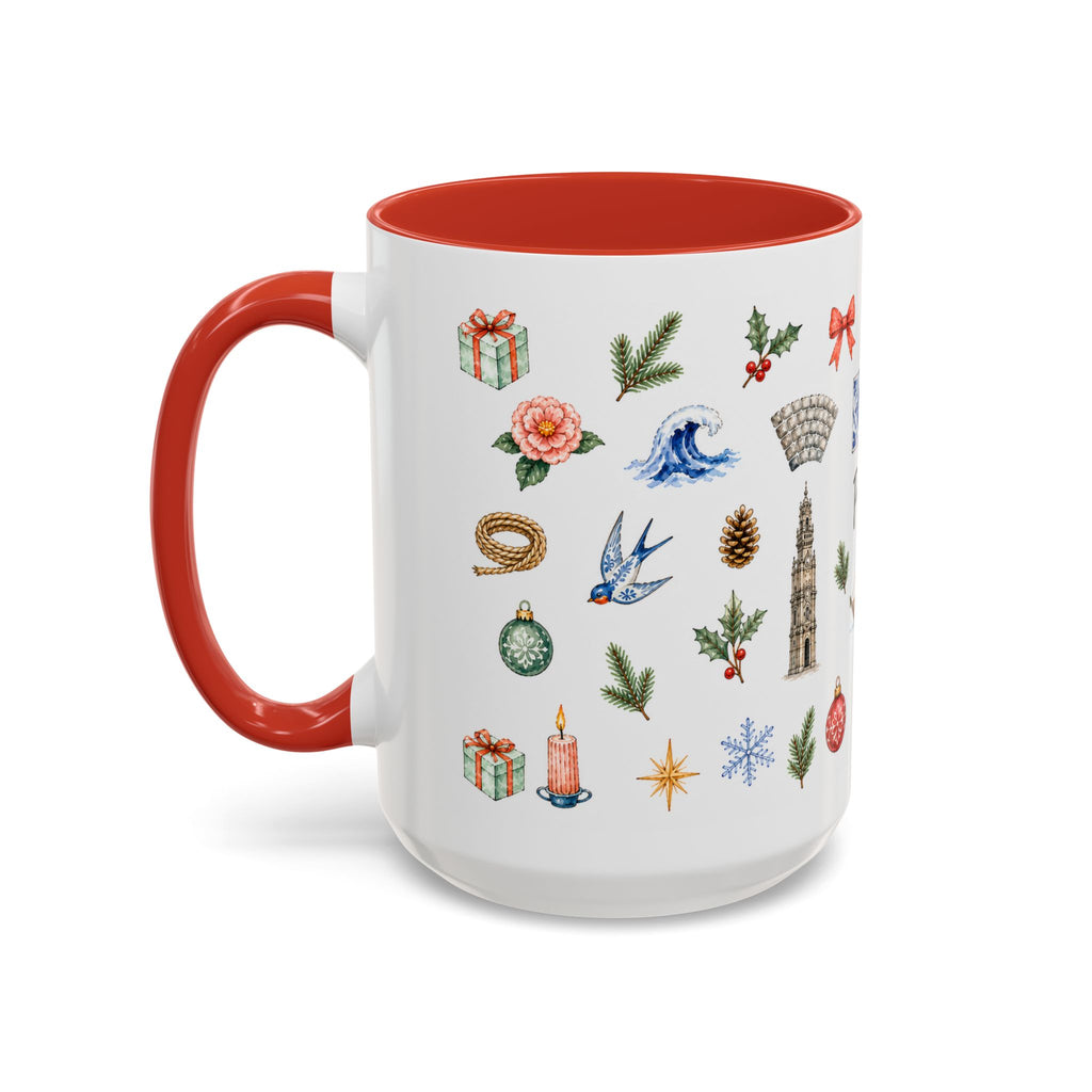 Porto Christmas Mug | Watercolor City Souvenir, Travel Gift (11oz/15oz)