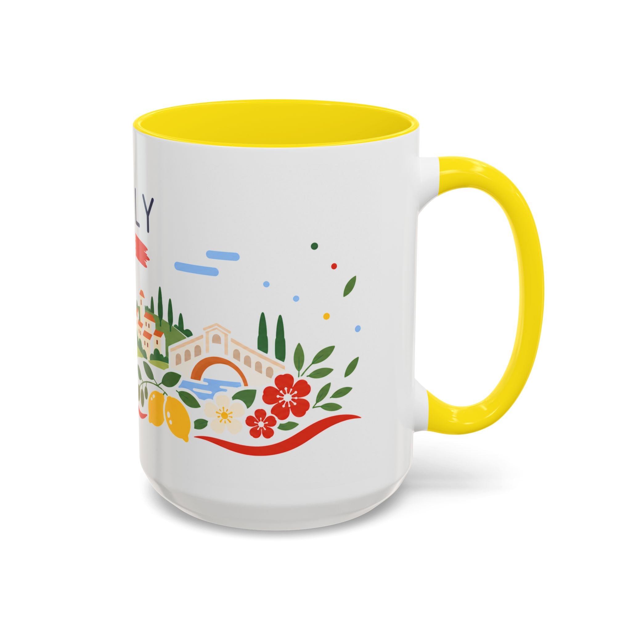 Italy Coffee Mug | Travel Souvenir Accent Mug | Country Gift Ceramic Cup 11oz 15oz