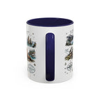 Kenai Fjords National Park Coffee Mug | Alaska Coastal Wildlife Hiking Gift | Accent Color Ceramic 11oz 15oz